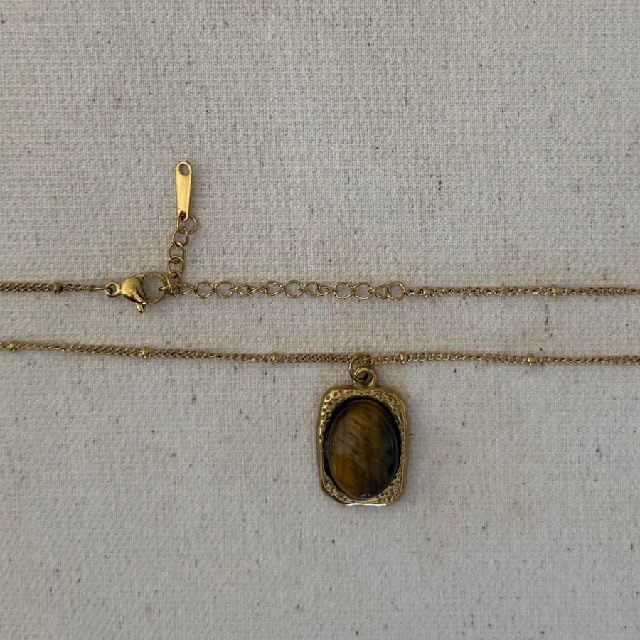 Tiger Eye Pendant Necklace