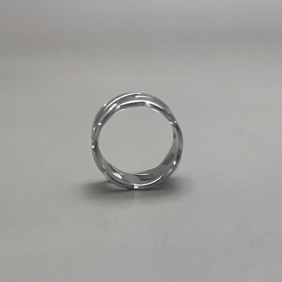 Silver Cuban Link Ring