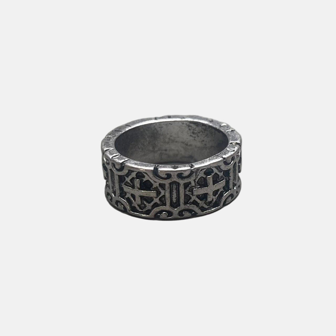 Silver Engraved Band Ring - Rynor