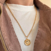 Gold Coin Pendant Necklace