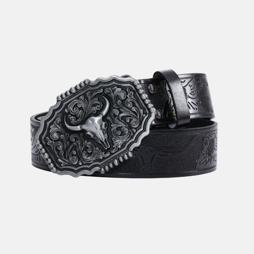 Black Ram Skull Belt - Rynor