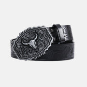 Black Ram Skull Belt