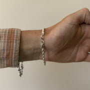 Silver Rope Chain Bracelet