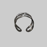 Silver Wave Link Ring