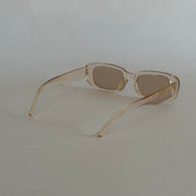 Clear Amber Rectangle Sunglasses