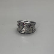 Silver Ace Adjustable Ring