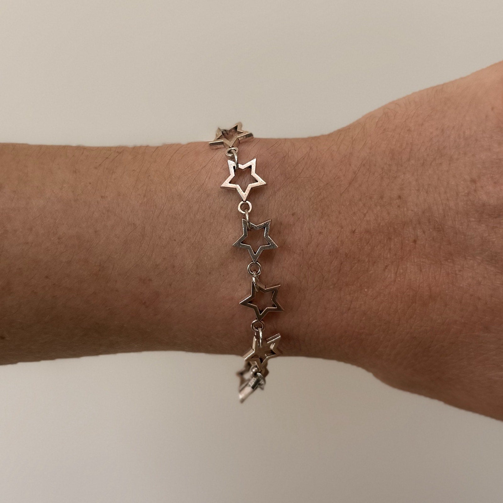 Silver Star Chain Bracelet