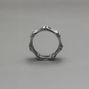 Silver Bamboo Band Ring