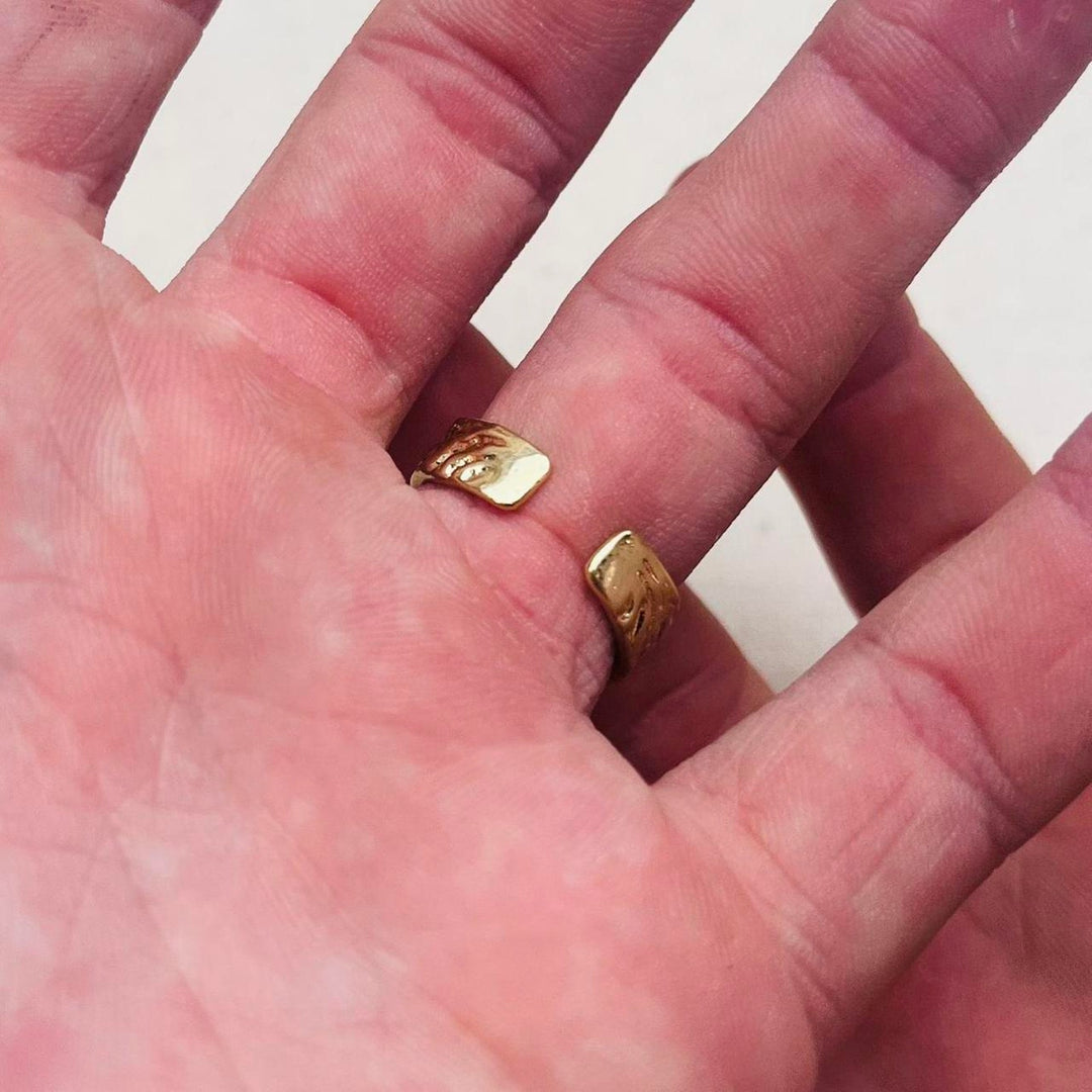 Gold Textured Wrap Ring - Rynor