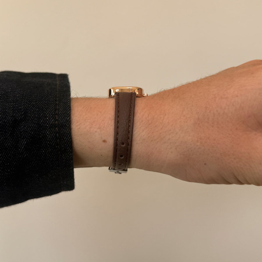 White Dial Leather Watch