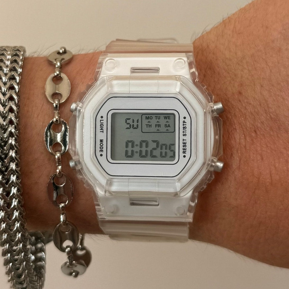 Clear Digital Watch