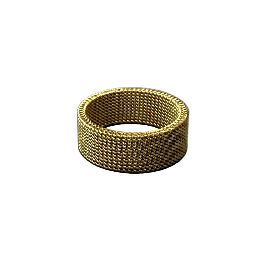 Gold Textured Band Ring