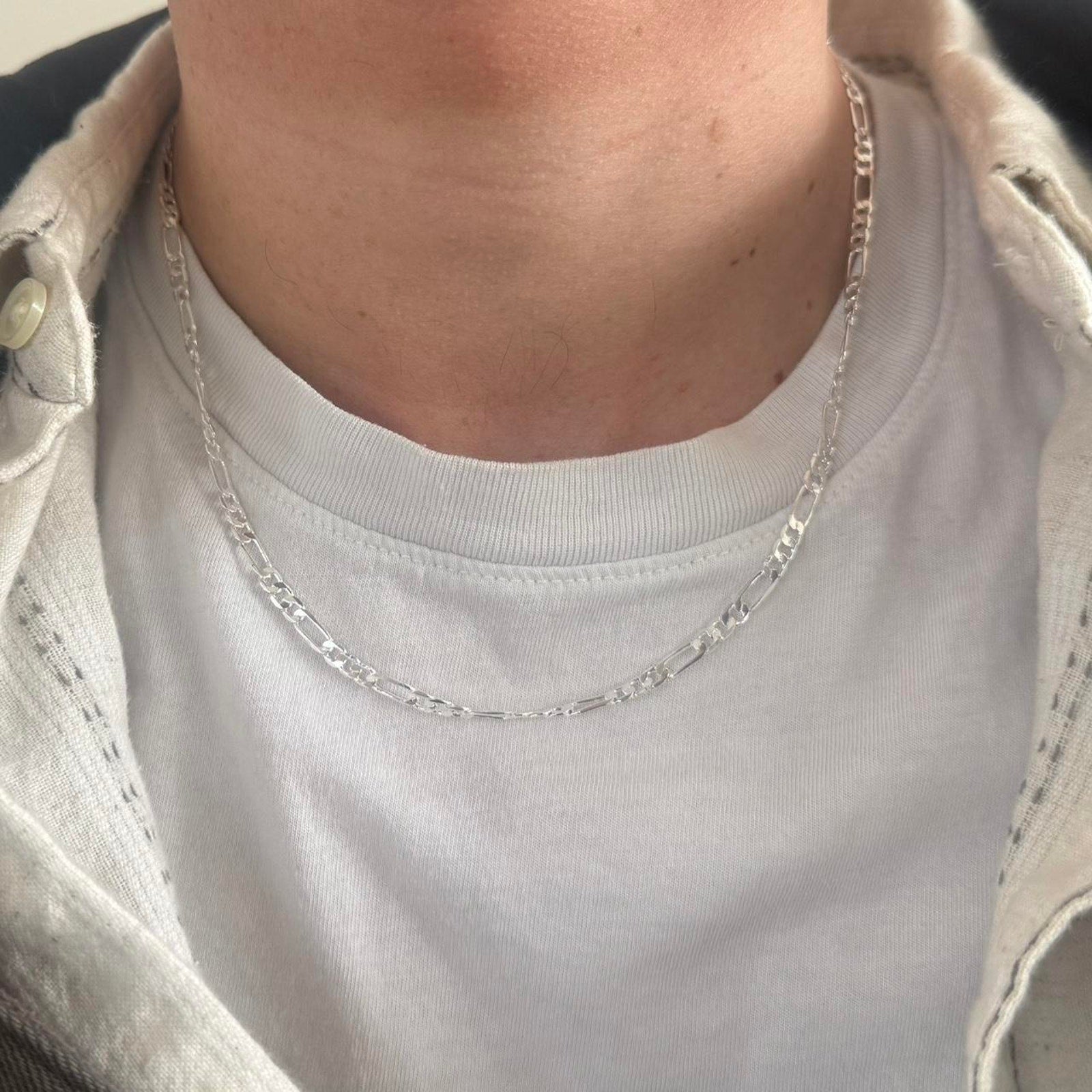 Silver Figaro Chain