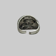 Silver Textured Wrap Ring