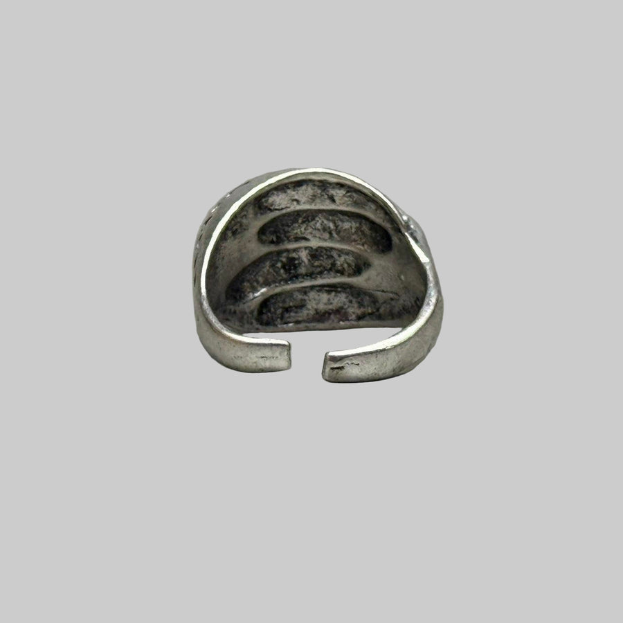Silver Textured Wrap Ring