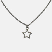 Silver Star Pendant Necklace