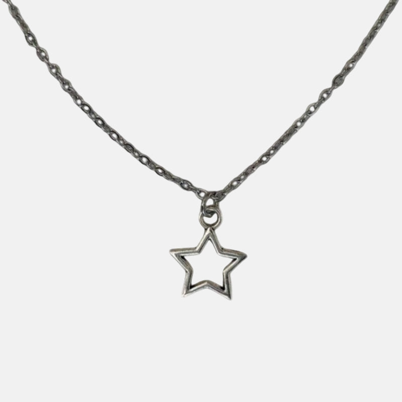 Silver Star Pendant Necklace