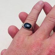 Black Stone Signet Ring
