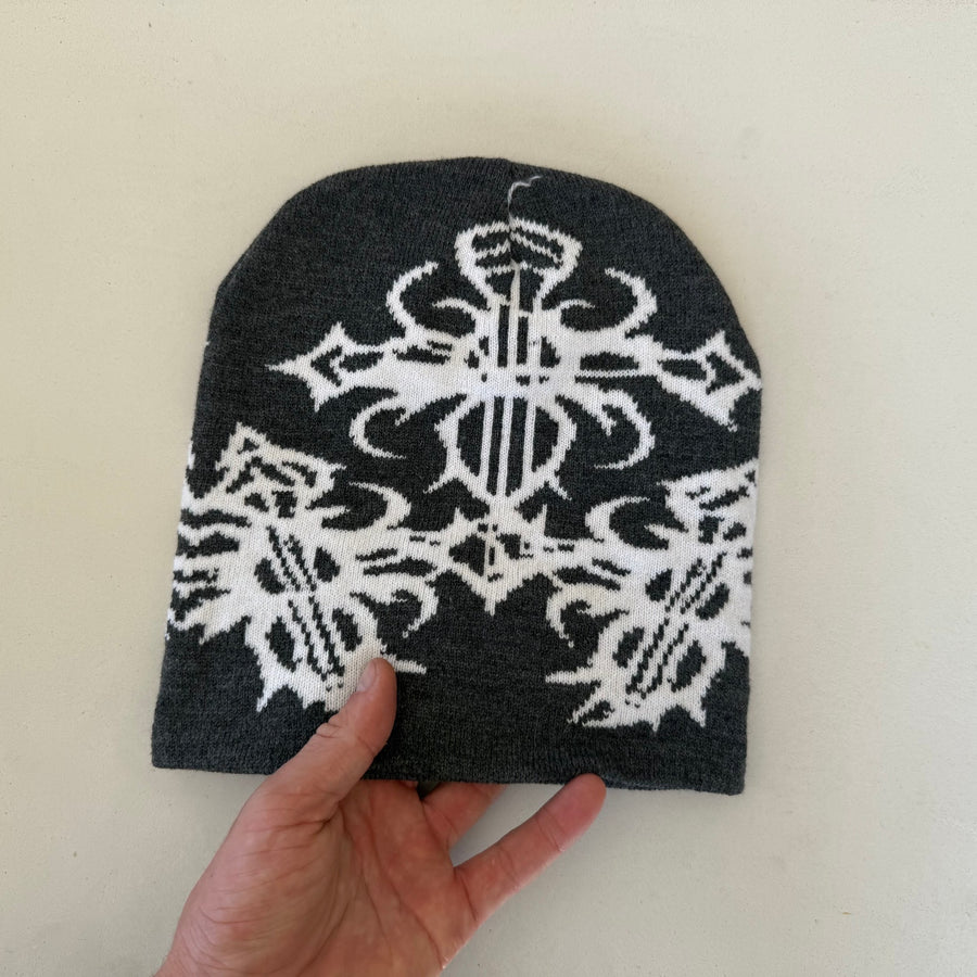 Tribal Gothic Cross Beanie