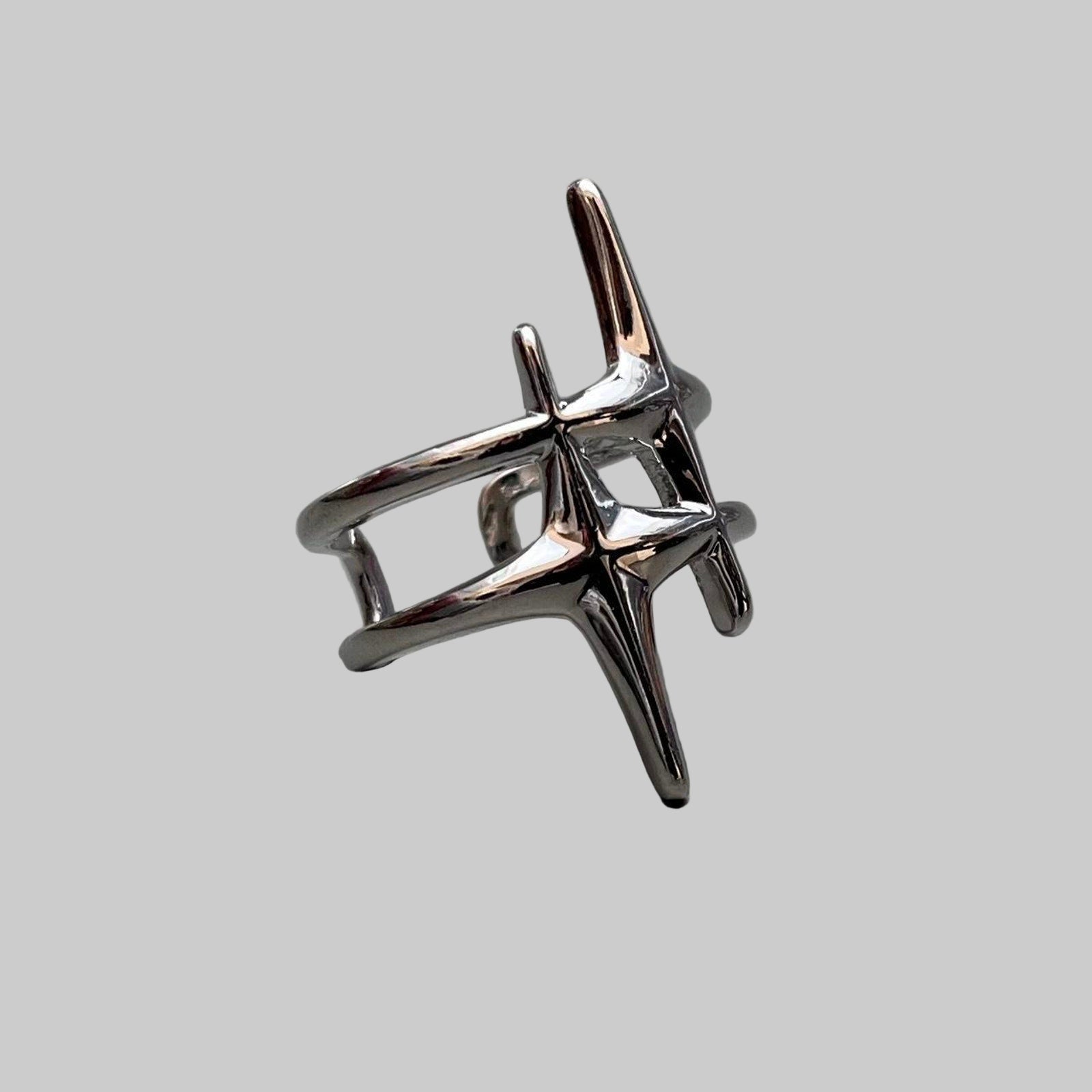 Silver Star Wrap Ring