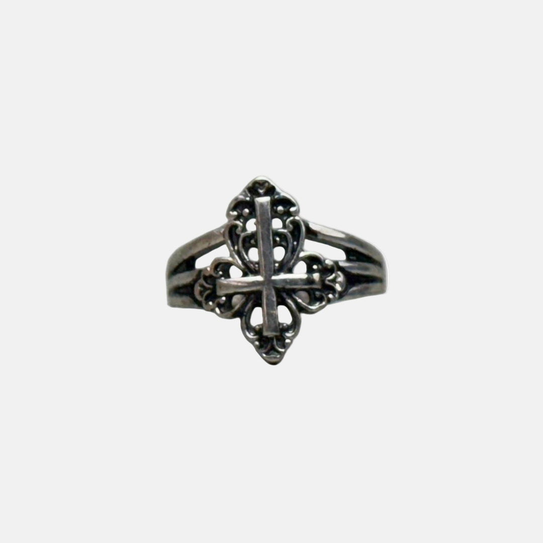 Silver Compass Cross Ring - Rynor