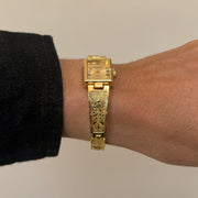 Gold Engraved Watch