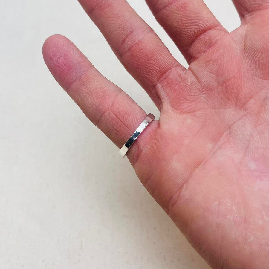 Silver Double Star Ring