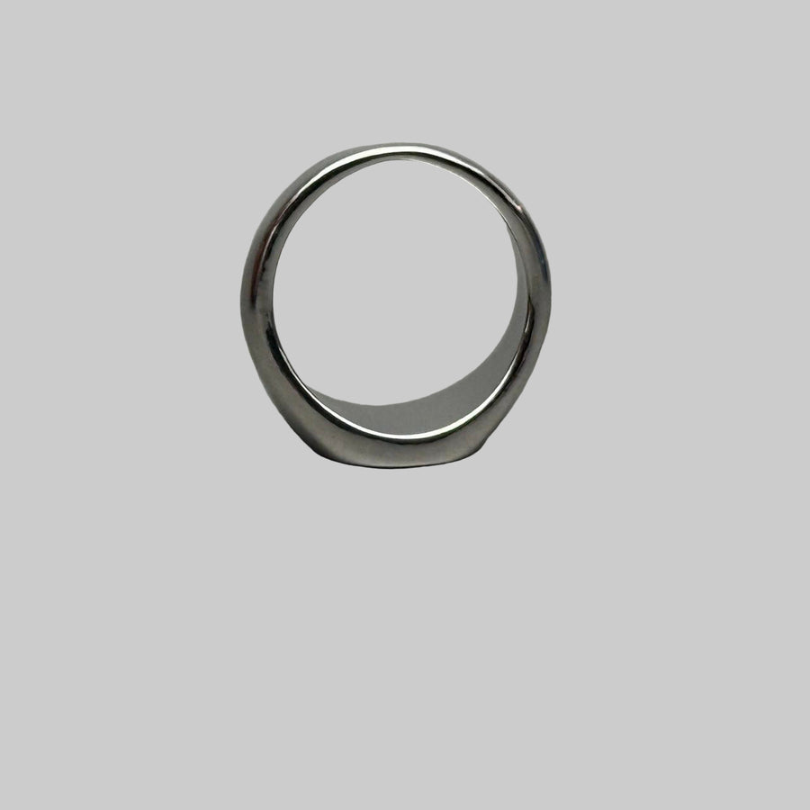 Silver Sun Signet Ring