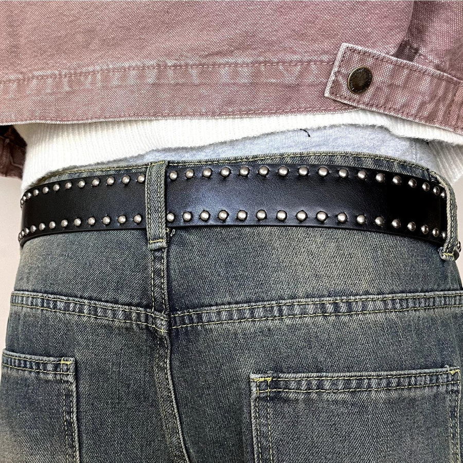 Black Cross Buckle Belt