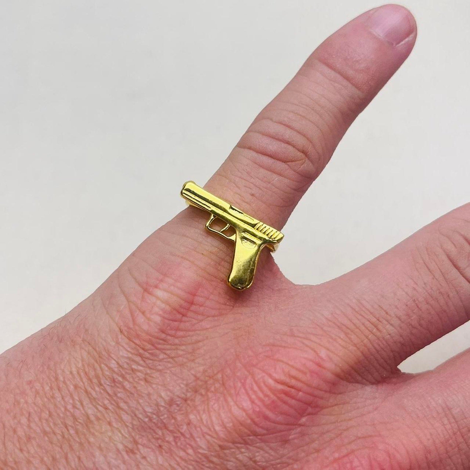 Gold Pistol Ring