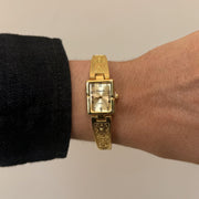 Gold Engraved Watch