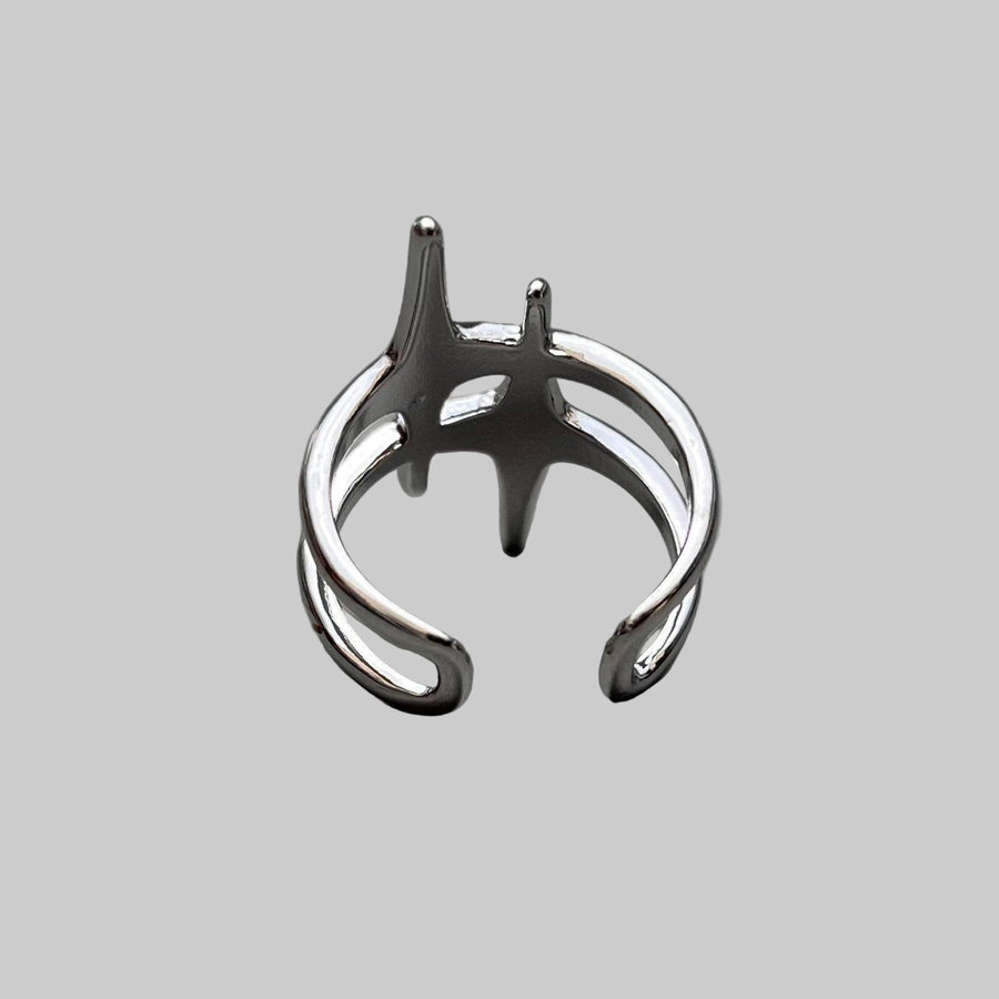 Silver Star Wrap Ring