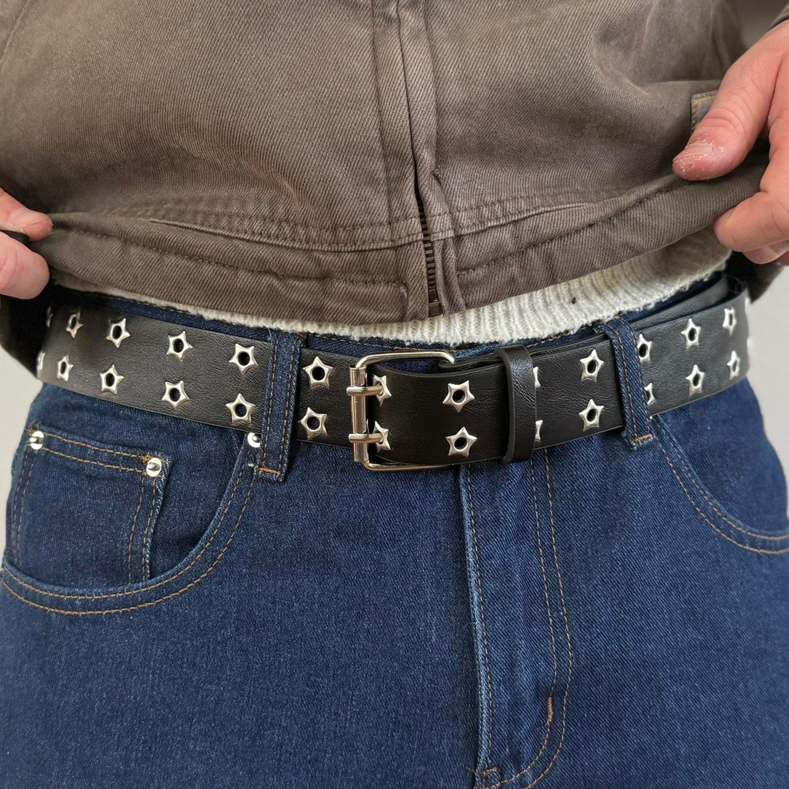 Black Star Studded Belt
