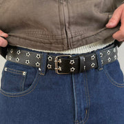 Black Star Studded Belt