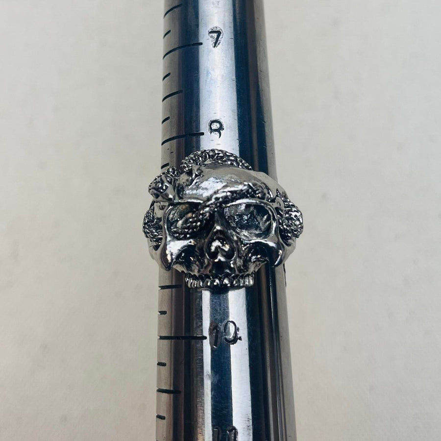 Silver Lion Head Ring