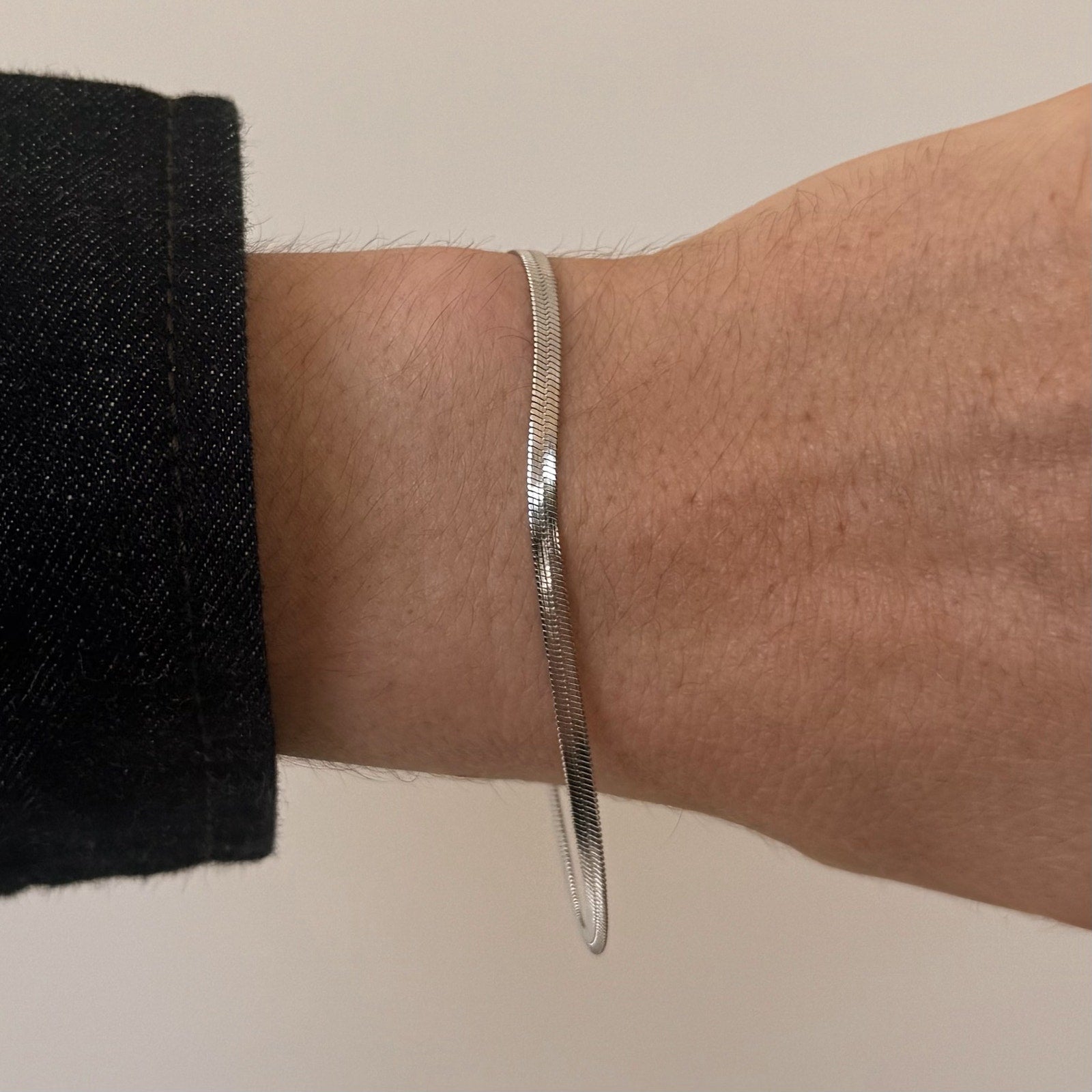 Silver Snake Chain Bracelet