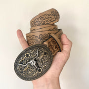 Oval Longhorn Belt