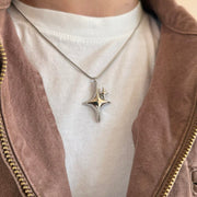 Silver Star Pendant Necklace