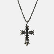 Gothic Cross Pendant Necklace