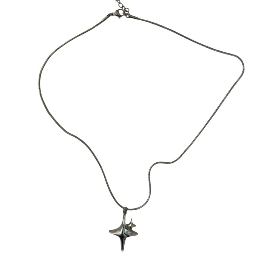 Silver Star Pendant Necklace