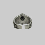 Silver Gothic Star Ring