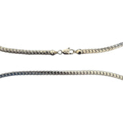 Silver Herringbone Chain Necklace