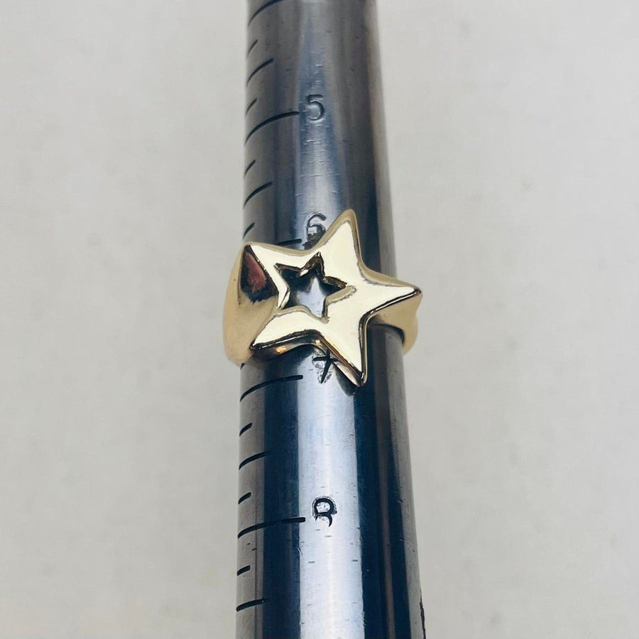 Gold Star Cutout Ring