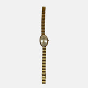 Gold Oval Quartz Watch