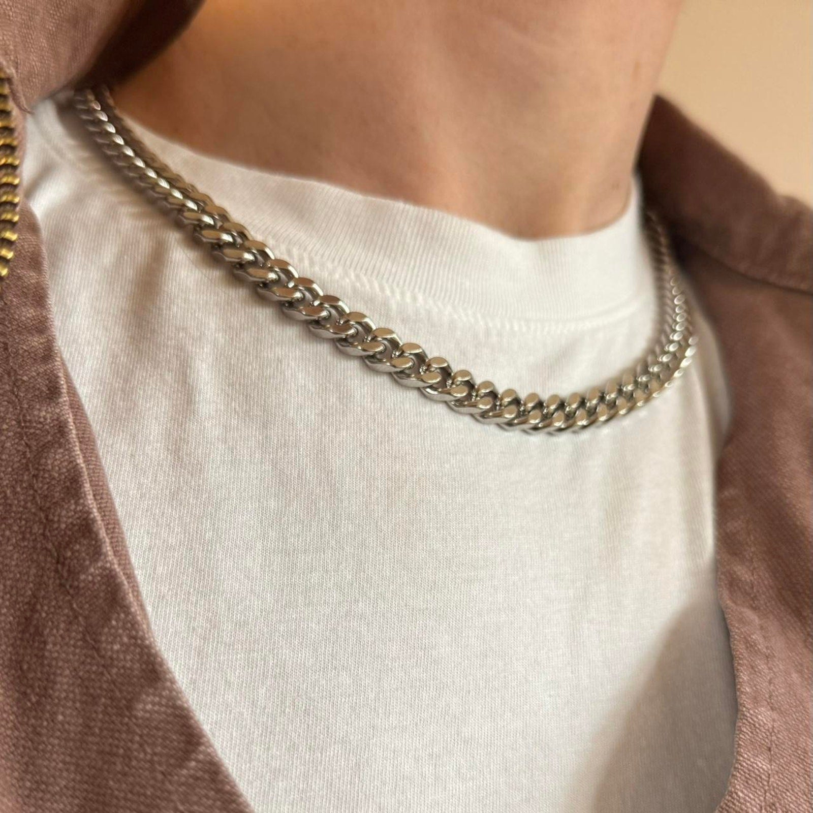 Silver Cuban Link Chain Necklace - Rynor