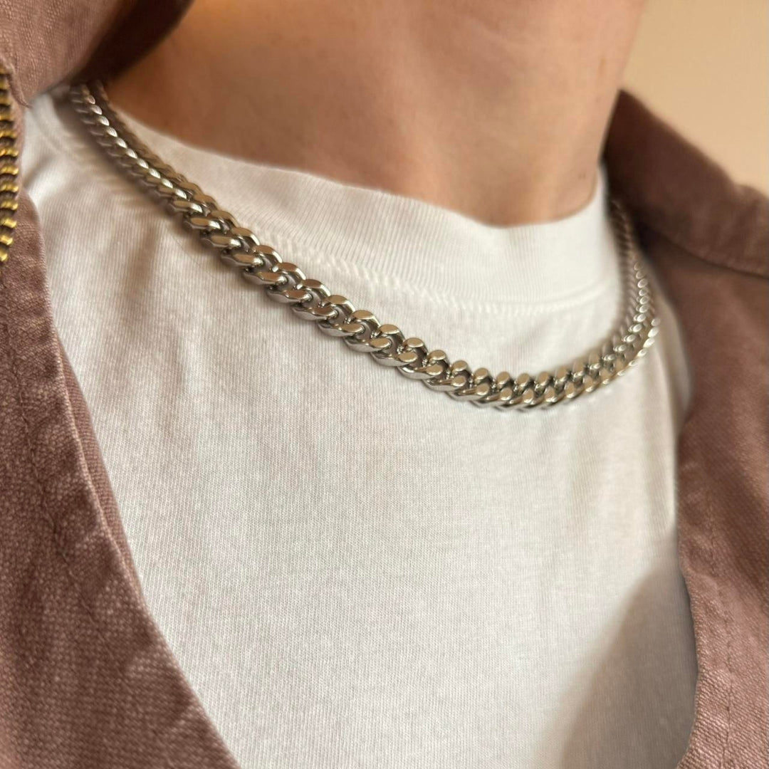Silver Cuban Link Chain Necklace - Rynor