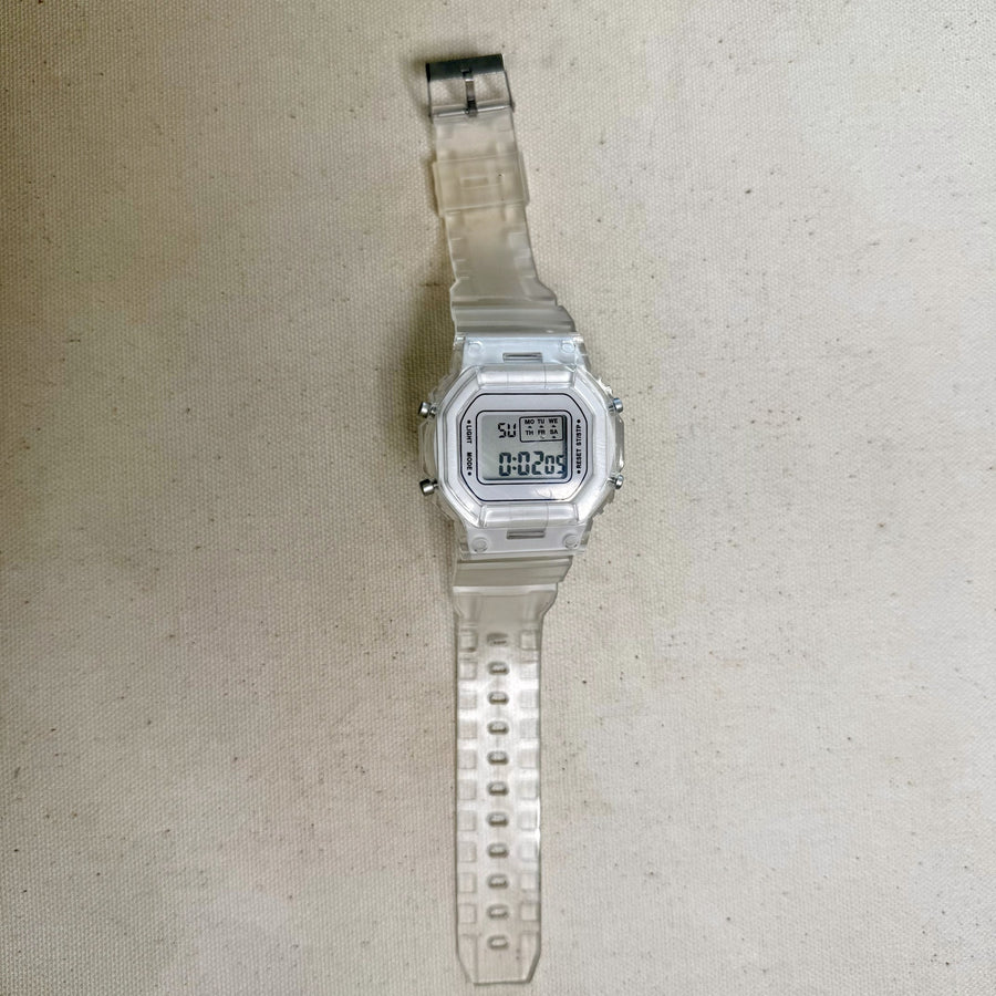Clear Digital Watch