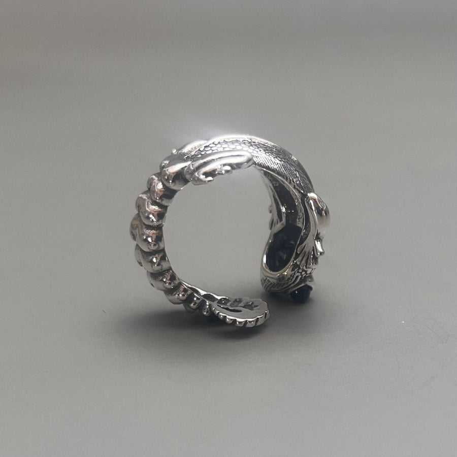 Silver Dragon Wrap Ring