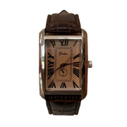 Brown Dial Leather Watch