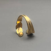 Gold Feather Wrap Ring